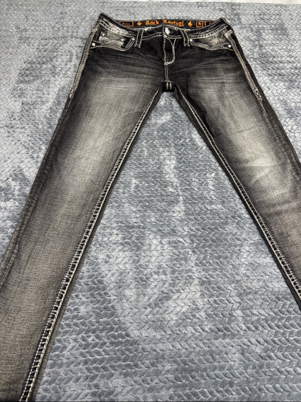 Rock Revival Black Faded Slim Stretch Women’s Jeans